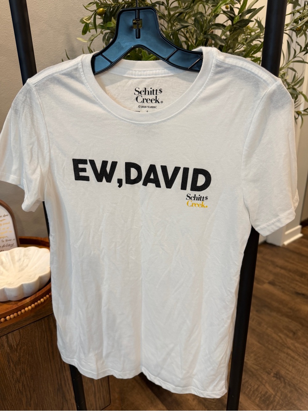EW, DAVID White Graphic Tee